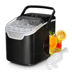 Máquina de Hielo de Encimera Antarctic Star 26 lb/Día - 8 Cubos en 6 min, Portátil con 2 Tamaños de Hielo
