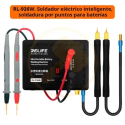 Mini Máquina De Soldadura De Batería Soldadura Por Puntos Portátil Con 8 Engranajes Ajustables. Relife Rl-936W V3.0