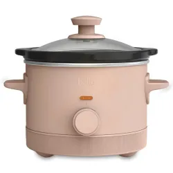 Olla de cocción lenta Bella de 1.4 litros con control manual de 3 niveles, recipiente de cerámica antiadherente