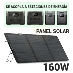 Panel Solar EcoFlow de 160W - Energía Solar Portátil de Máxima Eficiencia