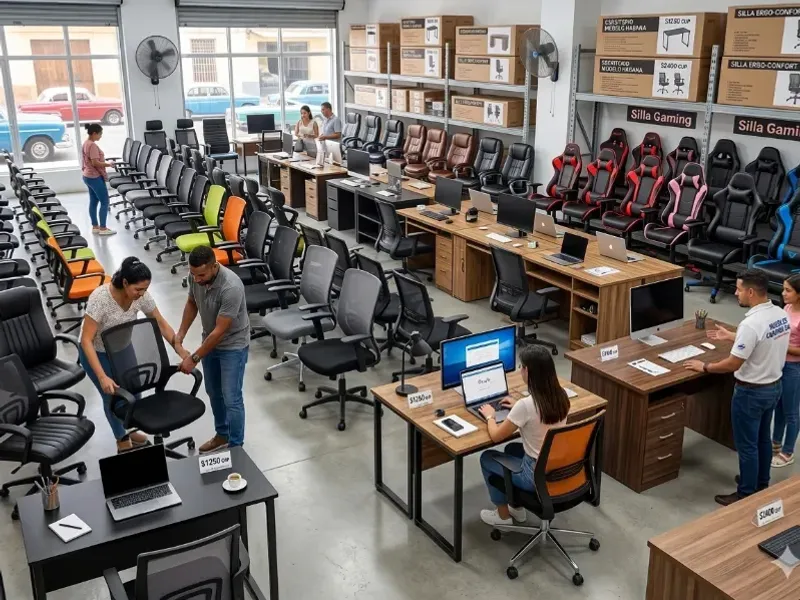 Sillas y escritorios 