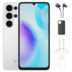 Teléfono HotWav A26 ultra, 3GB Ram, 64GB Almacenamiento, Con Cover, Mica y Audífonos - Blanco