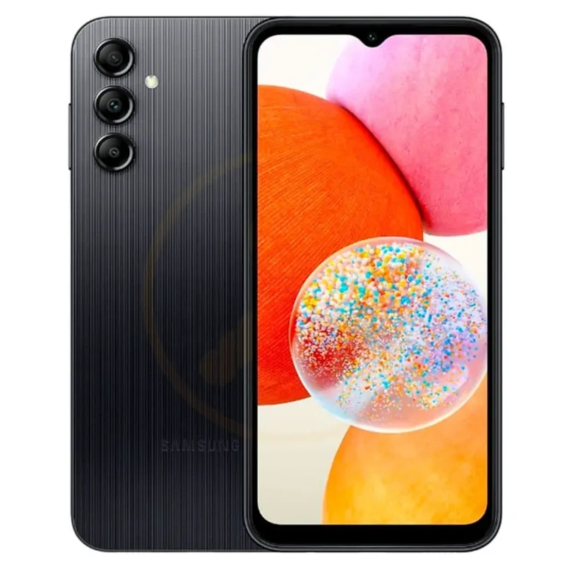 Teléfono Samsung Galaxy A14 5G ( Una SIM ) 4Gb Ram, 64Gb Almacenamiento, Dual Sim, Con Cover, Mica y Audífonos - Negro