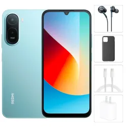 Teléfono Xiaomi Redmi A7 Pro, 4GB + 4GB Ram, 64GB Almacenamiento, Con Cover, Mica y Audífonos - Azul