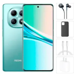 Teléfono Xiaomi Redmi Note 15, 6Gb Ram, 128Gb Almacenamiento, Con Cover, Mica y Audífonos - Verde