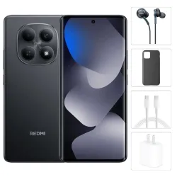 Teléfono Xiaomi Redmi Note 15, 8Gb Ram, 256Gb Almacenamiento, Con Cover, Mica y Audífonos - Negro