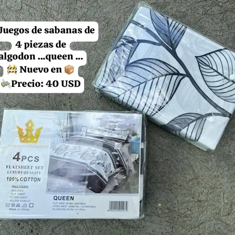 Juego de sabanas 4 piezas 
