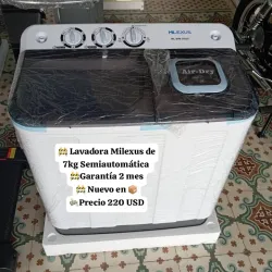 Lavadora milexus 7kg 