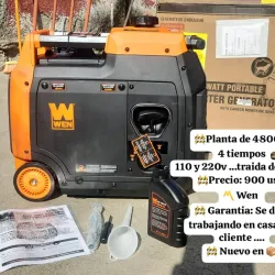 Planta electrica wen 4800 watt