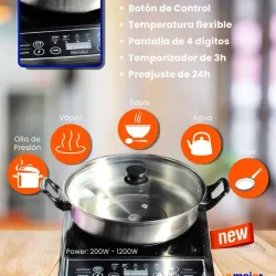 Cocina de inducción con caldero ‼️‼️