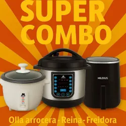 🍔🌭Combo: Arrocera + Olla reina 6lt + freidora de aire 4,5lt 🌭🍔