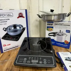 Combo de inducción. Sartén y olla de presión