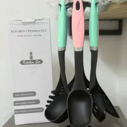 Set de cucharones con soporte giratorio