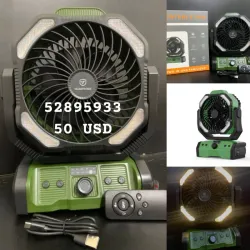 Ventilador recargable F6, 20 000 mAh