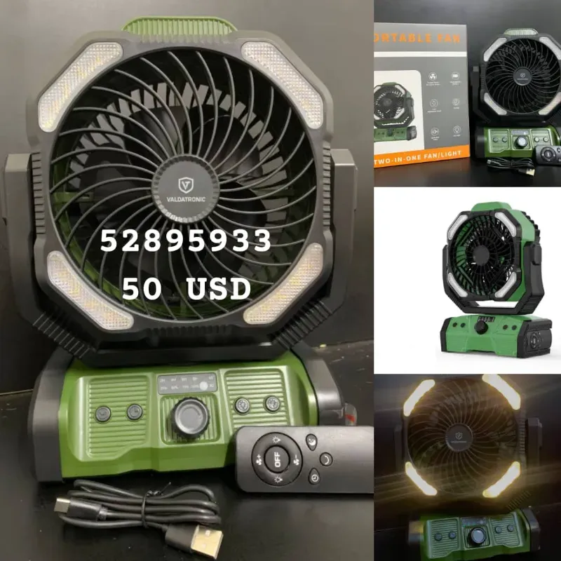 Ventilador recargable F6, 20 000 mAh