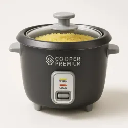 Arrocera Vaporera Cooper Premium de 6 tazas (1.2 litros)