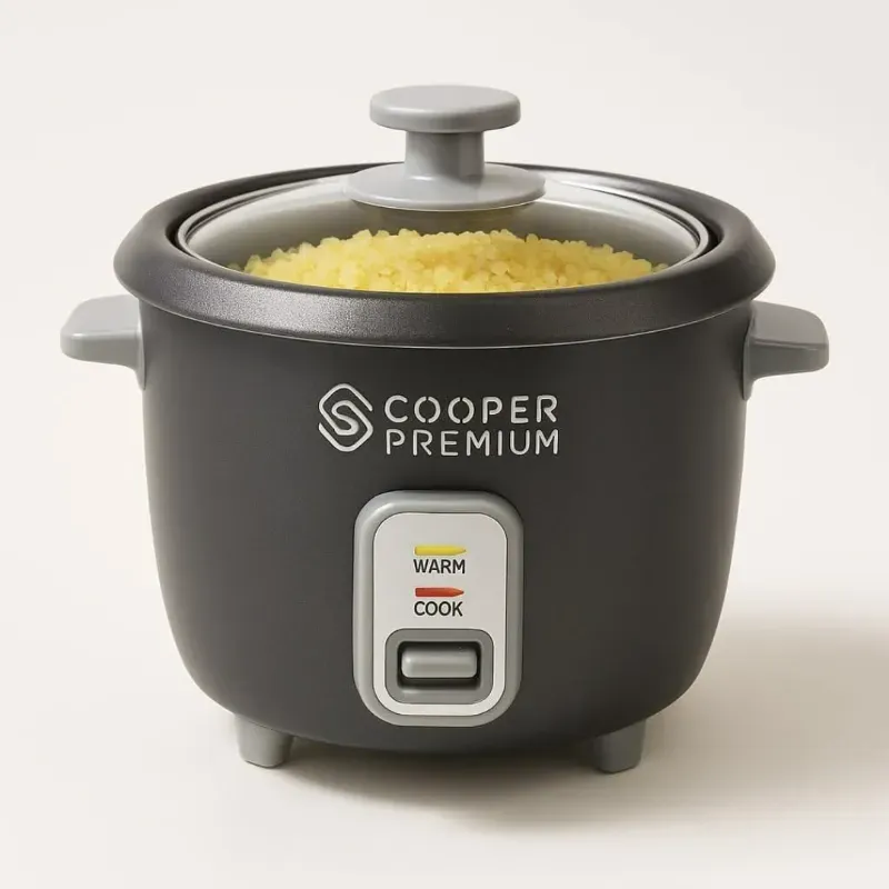 Arrocera Vaporera Cooper Premium de 6 tazas (1.2 litros)