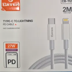 Cable Baten Tipo C-Lightning 2M 27W