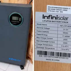 Batería Inteligente LifePo4 InfiniSolar 15KWh
