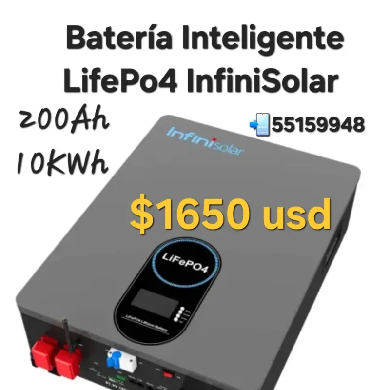 Batería Inteligente LifePo4 InfiniSolar 10KWh