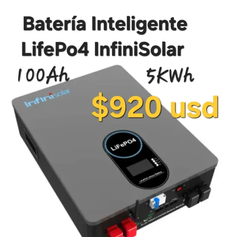 Batería Inteligente LifePo4 InfiniSolar 5KWh