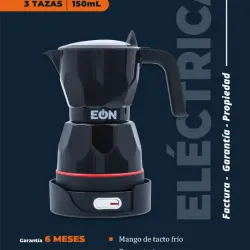 Cafetera Eléctrica De 3 Tazas (Negra- Blanca- Roja)