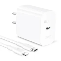 Cargador rápido GAR154 de 20 W con cable tipo C a Lightning