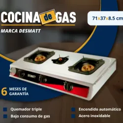 Cocina de 3 hornillas Desmatt 