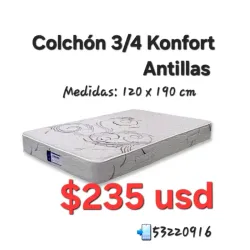 Colchón 3/4 Konfort Antillas