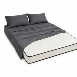 Colchón Queen La Linda Blanco ➕🛌 Juego de Sábanas Queen de 4 Piezas