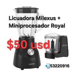 Combo Licuadora + Miniprocesador de Alimentos 