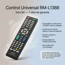 CONTROL UNIVERSAL RM-L1388