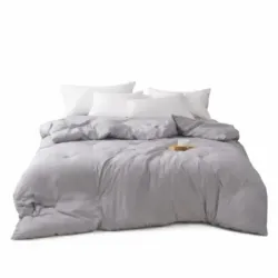 EDREDÓN GRIS SUAVE Y LIGERO