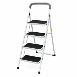 ESCALERA DOMÉSTICA PLEGABLE DE 4 NIVELES CON MANIJA ACOLCHADA