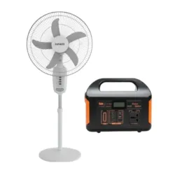 ESTACIÓN DE CARGA 500W EG010LI + VENTILADOR RECARGABLE SANKEY