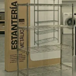 Estantería Metálica con 4 Baldas Ajustables 7house