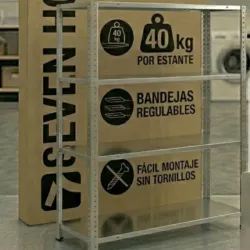 Estantería Modular Metálica SteelSmart con 4 Baldas 7house