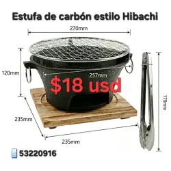 ESTUFA DE CARBÓN ESTILO HIBACHI