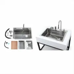 FREGADERO DE COCINA INTELIGENTE Q7 FY-6845-SS