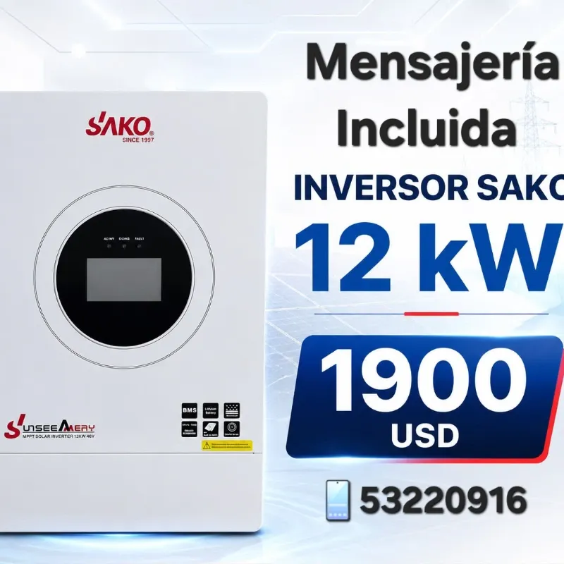 Inversor Hibrido S'AKO 12KW 110-220V