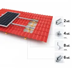 KIT DE MONTAJE  PARA 4 PANELES - Q7