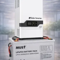 Kit MUST: Inversor 3KW (110-220V) Batería externa LiFePO4 5.1KW