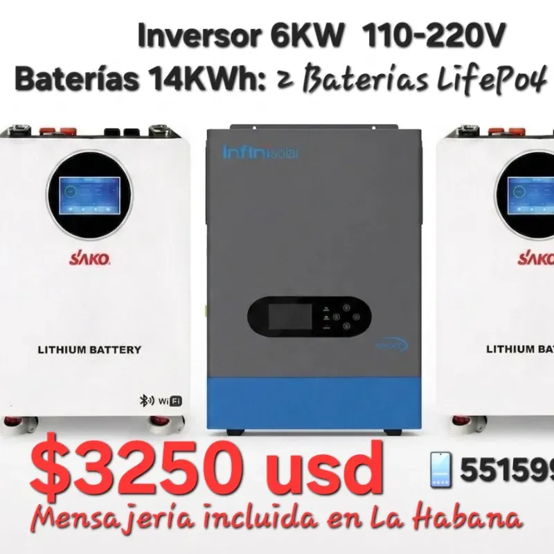Kit Solar 6KW- 14KWh 110-220V