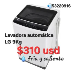 Lavadora automática LG 9Kg