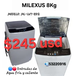 Lavadora automática Milexus 8Kg 