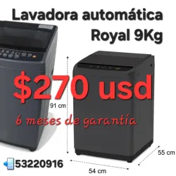 Lavadora automática Royal 9Kg 
