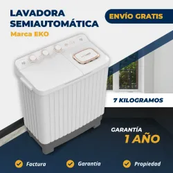 Lavadora Semiautomática EKO 7 Kg