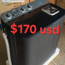 Lavadora Semiautomática Milexus 7Kg Negra