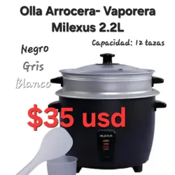 Olla Arrocera Vaporera Milexus 2.2.2L 