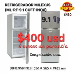 Refrigerador Milexus 9.1 pies